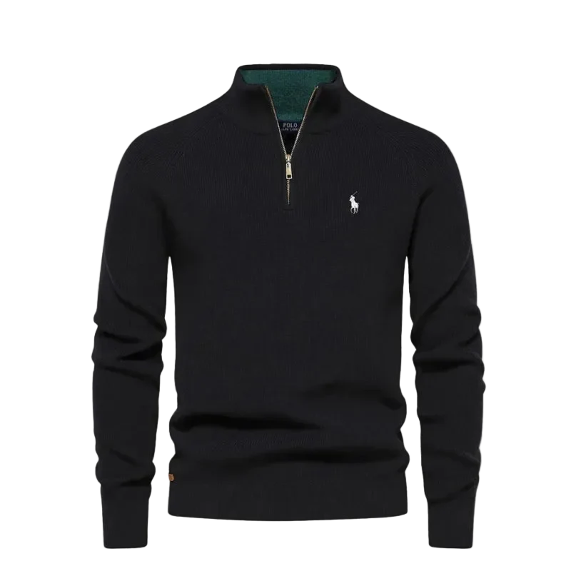 Promoção Suéter Polo Ziper Confort