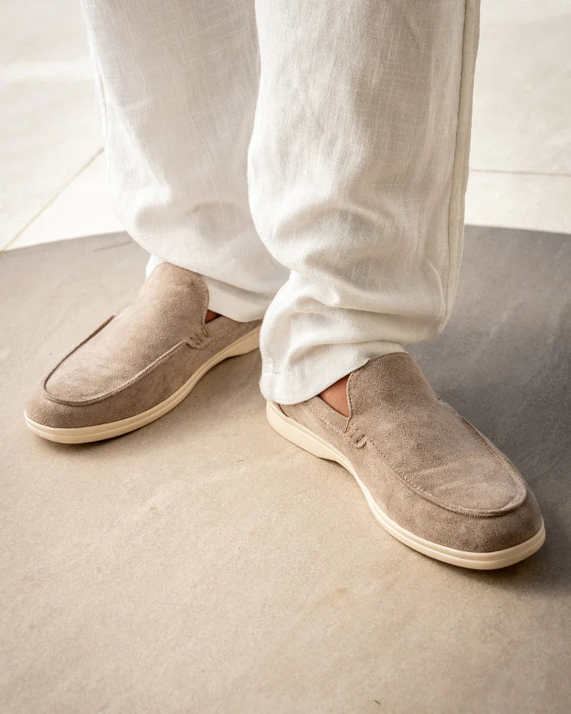 Mocassins de Camurça Bege