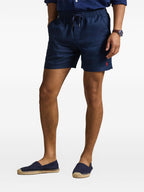 Short Polo R&L Azul