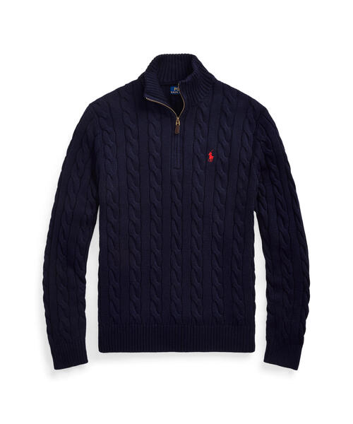 Suéter Polo Tricot Meio Ziper