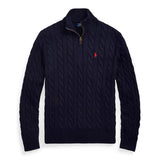Suéter Polo Tricot Meio Ziper