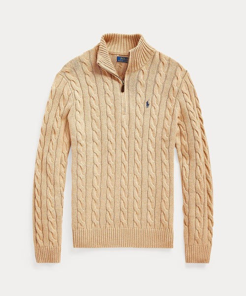 Suéter Polo Tricot Meio Ziper