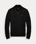 Suéter Polo Tricot Meio Ziper