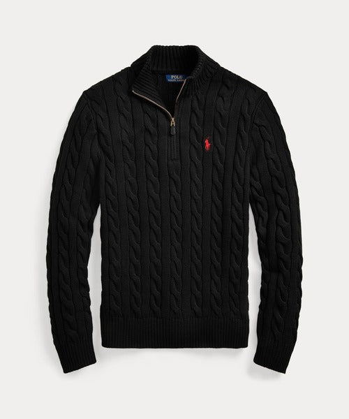 Suéter Polo Tricot Meio Ziper