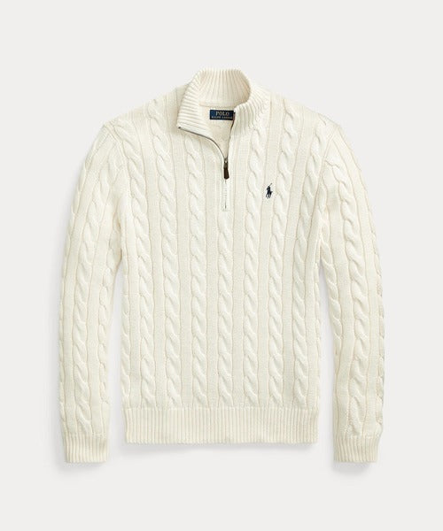 Suéter Polo Tricot Meio Ziper
