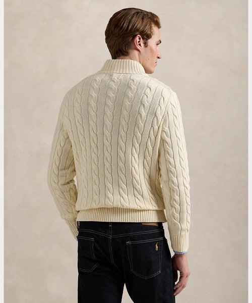 Suéter Polo Tricot Meio Ziper