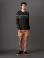 Suéter Tricot Masculino Listrado Portini