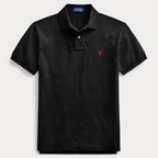 Camisa Polo Bordado Preta