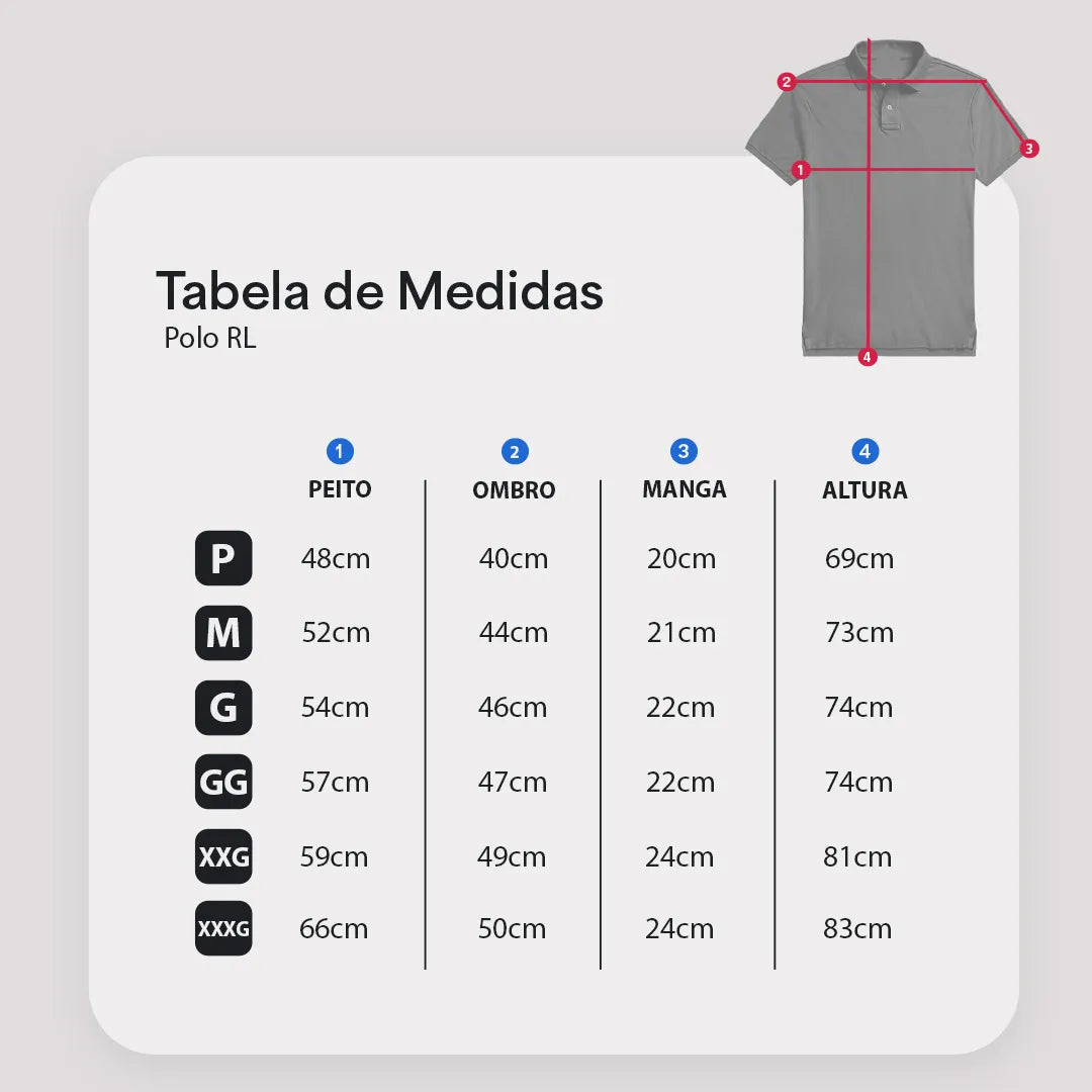 Camisa Polo Bordado Preta