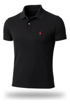 Camisa Polo Bordado Preta