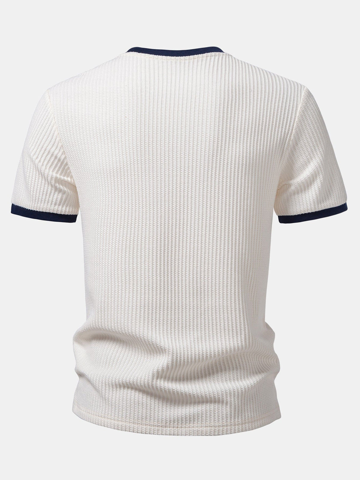Camiseta Waffle Contrast com Bolso