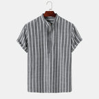 Camisa Listrada Mandarim