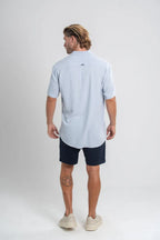 Short Urban Sarja Com Elastano Azul Escuro