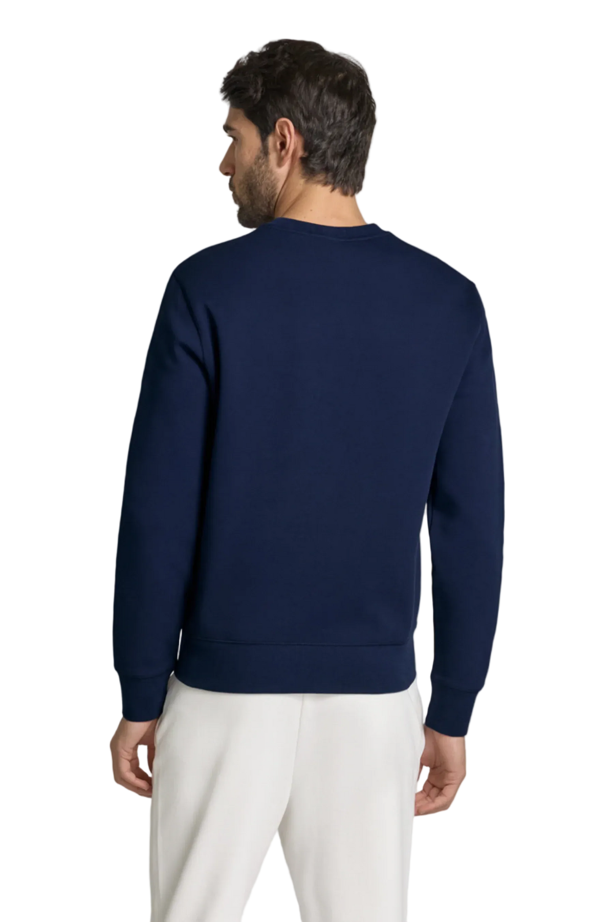 Suéter Polo Azul com estampa