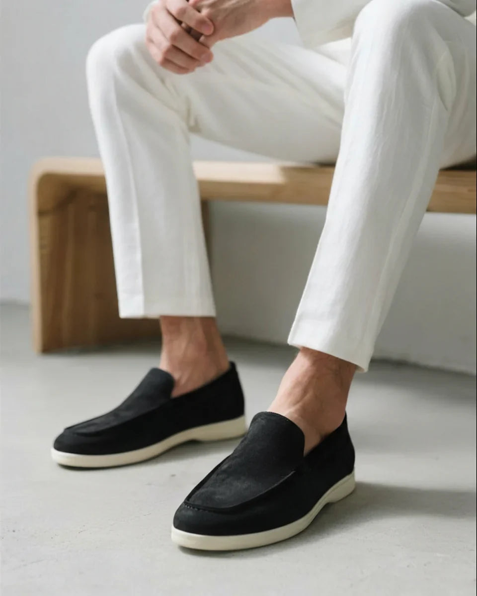 Mocassins de Camurça Preto