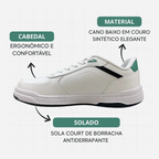 Kit Tênis Casual Court Ck E Meia