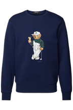 Suéter Polo Azul com estampa