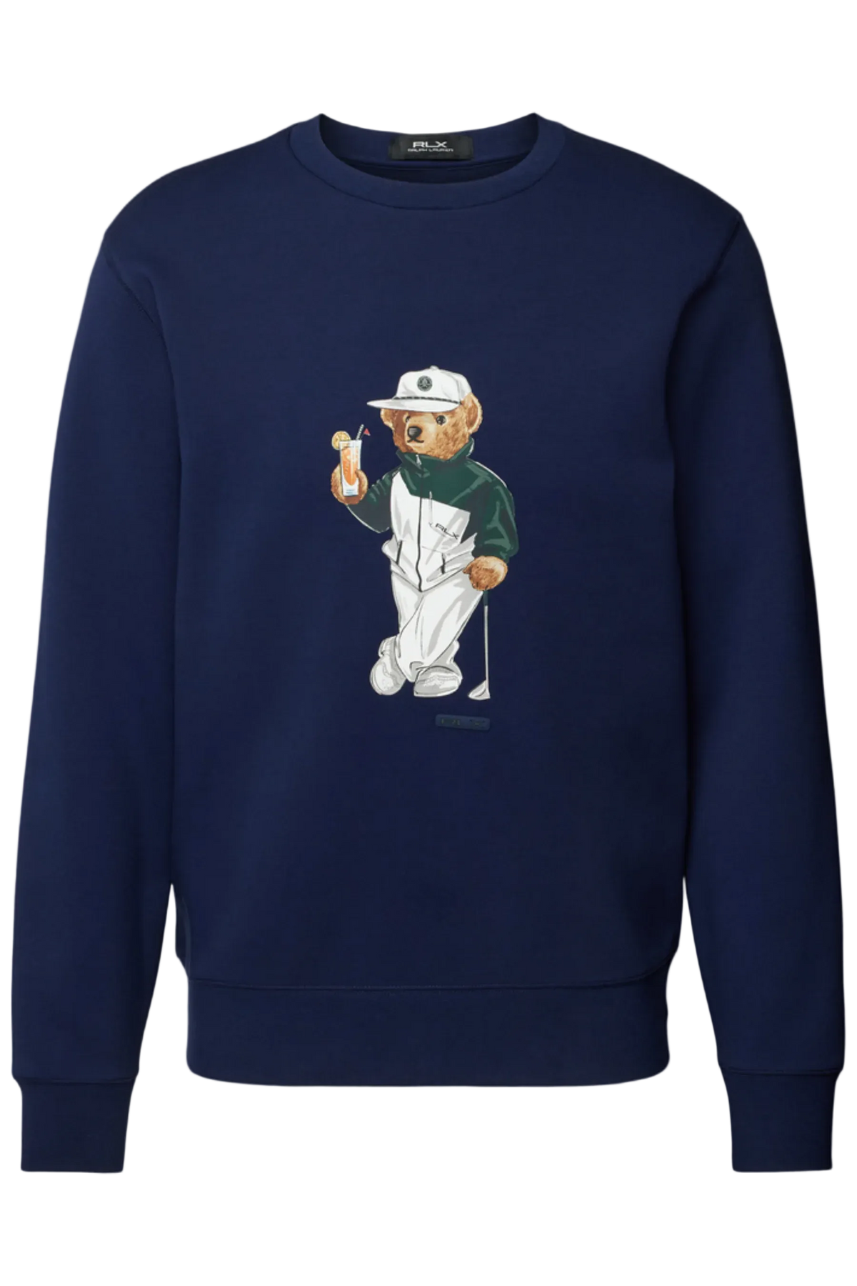 Suéter Polo Azul com estampa